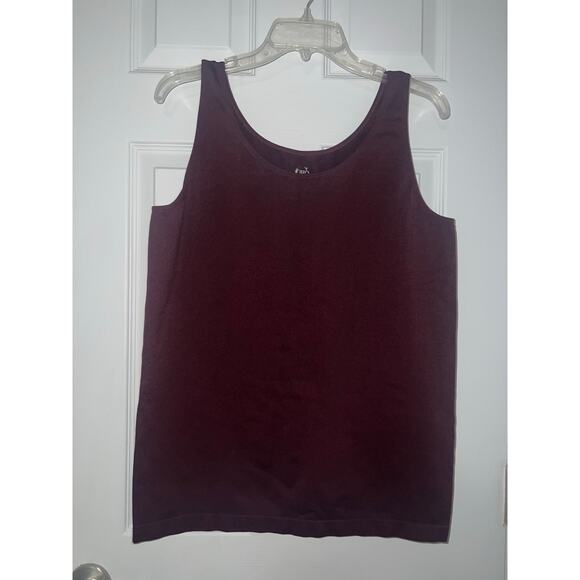 Cato Burgundy Sleeveless Tank Top Blouse Plus Size 22/24W - Picture 3 of 4